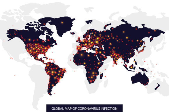 Download Global Map of Coronavirus Infection - Coronavirus Collection
