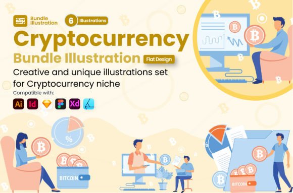 Download Illustration of Crypto Currency Bitcoin - Illustration Collection