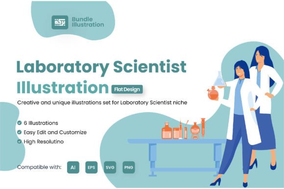 Download Illustration of Laboratory Scientist - Illustration Collection