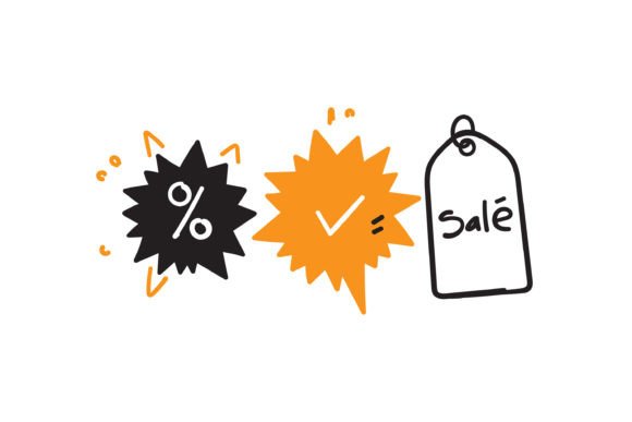 Download Doodle Discount Banner Illustration - Illustration Collection
