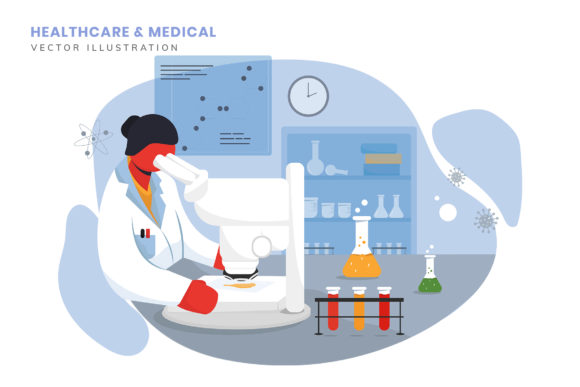 Download Medical Covid Vaccine Flat Illustration - Illustration Collection