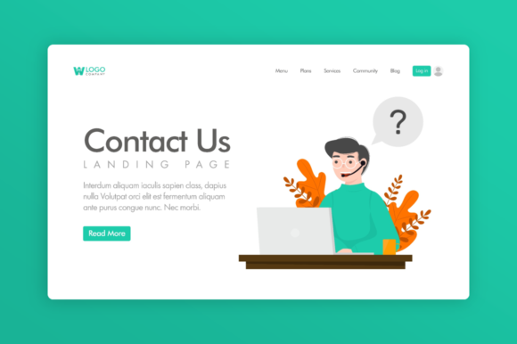Download Website Illustration - Customer Service - Illustration Collection