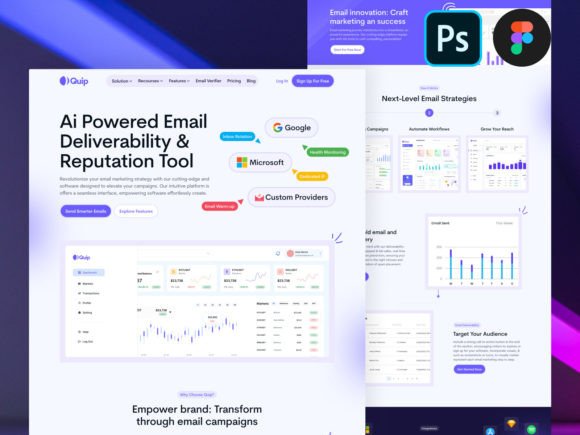 Download SaaS - AI-Based Email Marketing Software - Email marketing Collection