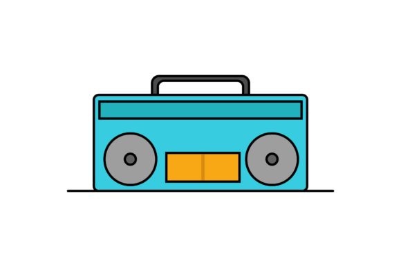 Download Flat Illustration of a Recording Device - Illustration Collection