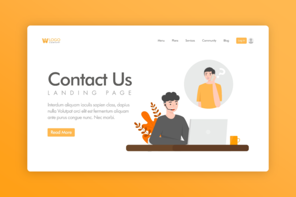Download Website Illustration - Customer Service - Illustration Collection