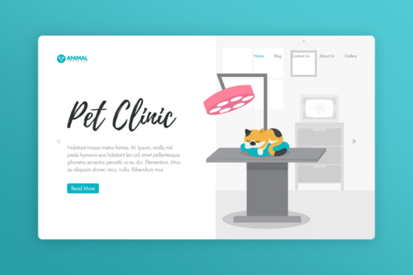 Download Website Illustration-Animal-Pet-Clinic - Illustration Collection