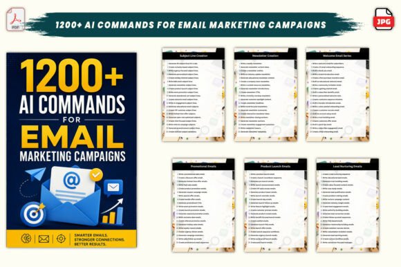 Download 1200+ AI Commands for Email Marketing - Email marketing Collection
