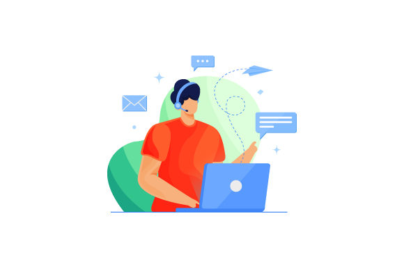 Download Active Customer Service Illustration - Illustration Collection