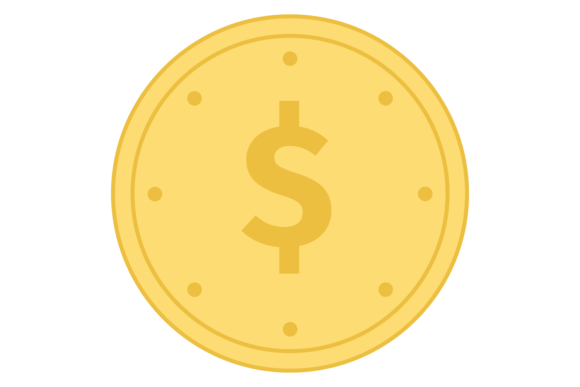 Download Dollar Coin Color Icon. Currency Symbol. - Currency Collection