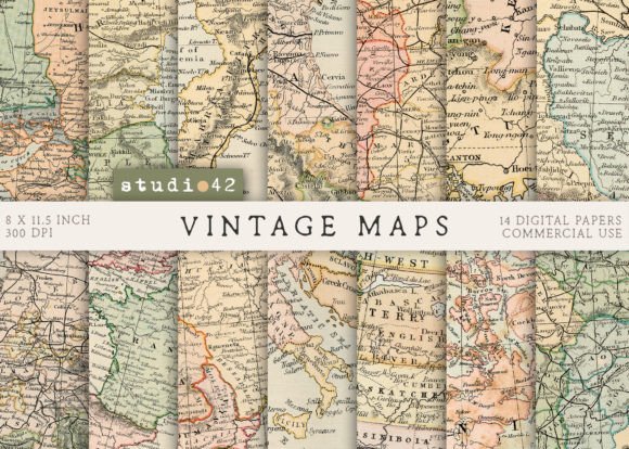 Download Vintage World Maps, Old World Maps - Maps Collection