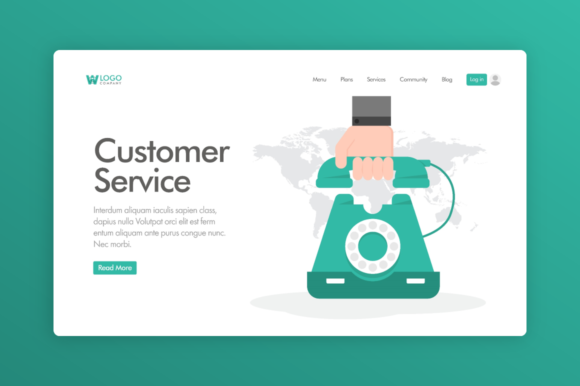 Download Website Illustration - Customer Service - Illustration Collection